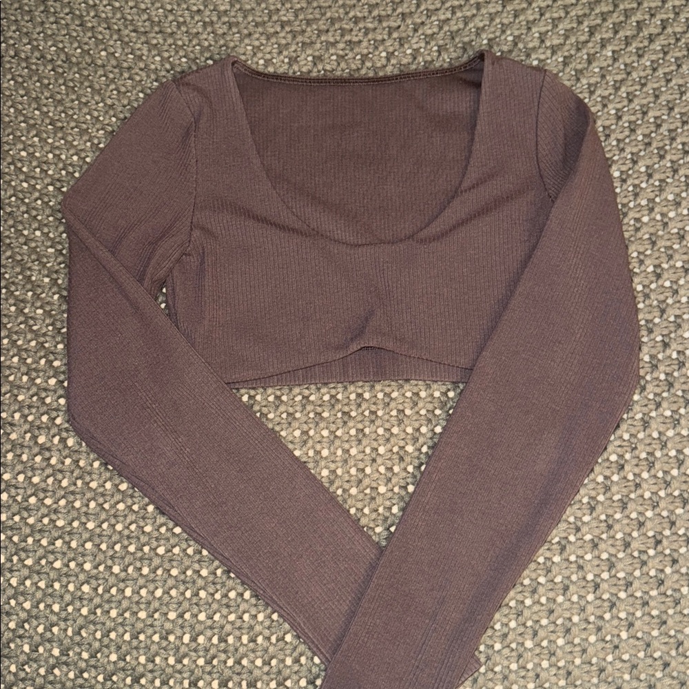 Alo Seamless Ribbed Cropped Long Sleeve